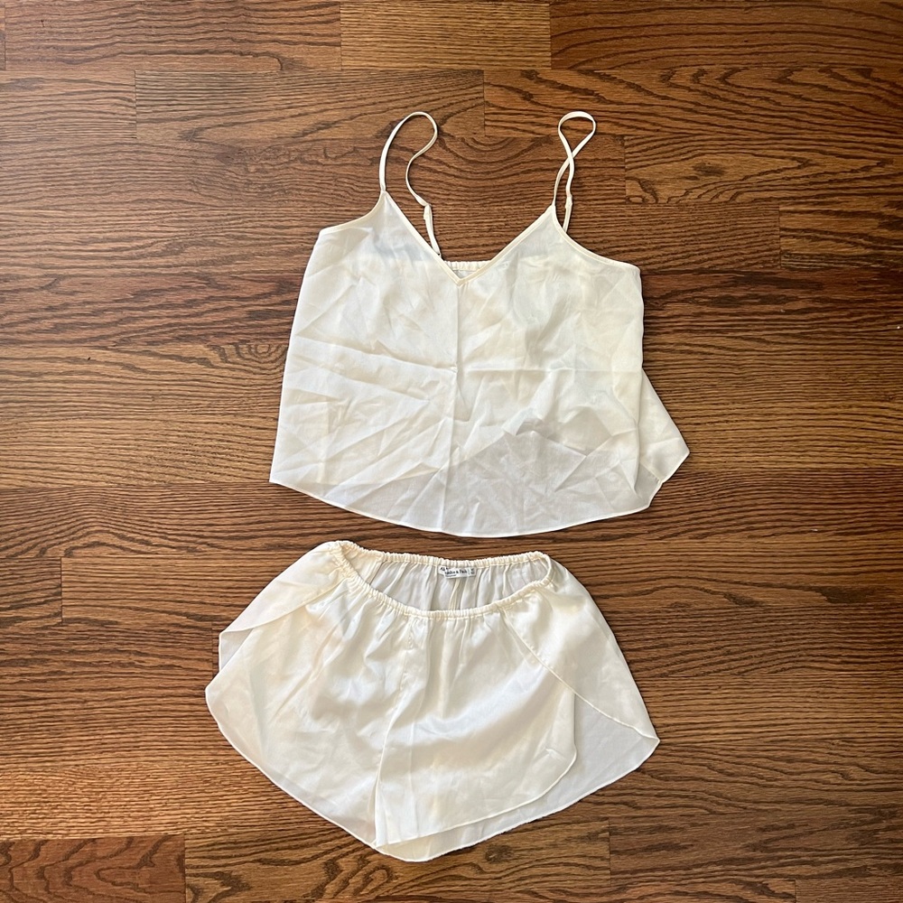 Abercrombie & Fitch Satin Sleep Tank and Shorts